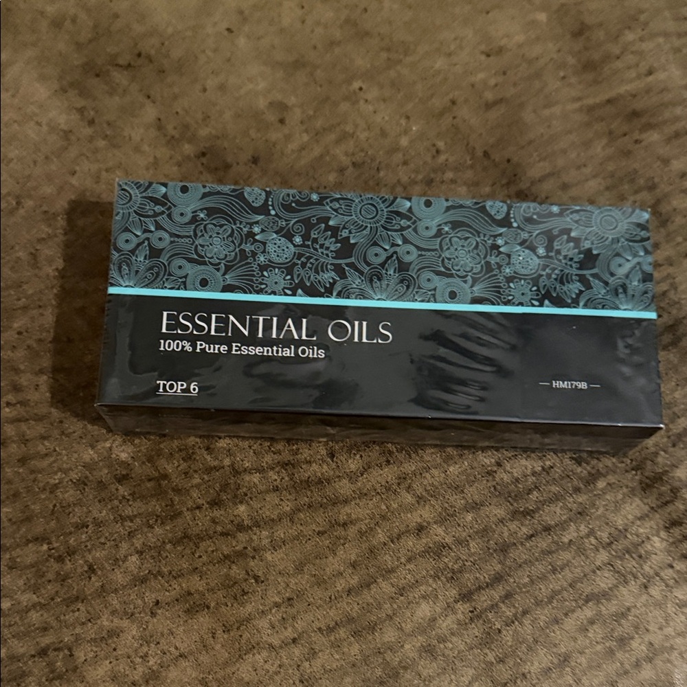 Essential Oils Set with Floral Design